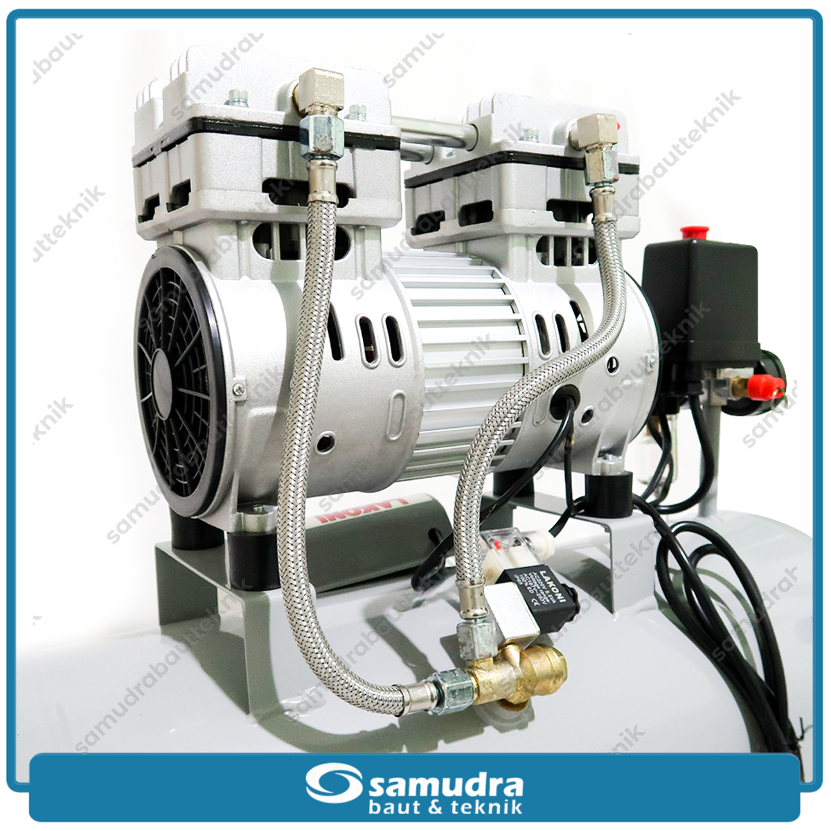 LAKONI FRESCO-130X Mesin Kompresor Listrik Oilless 1 HP 30 Liter