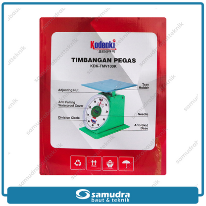 KODENKI KDK-TMV100K Timbangan Duduk Jarum 100 kg / Timbangan Pegas