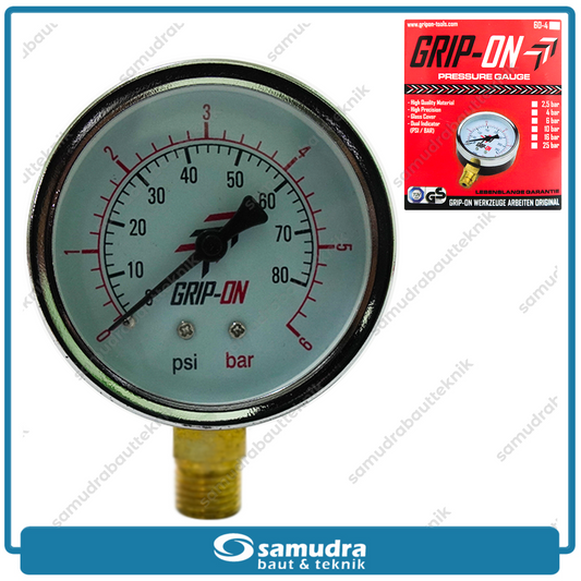 GRIPON 60-406 Alat Ukur Tekanan Angin Lonceng 6 bar