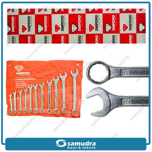 DIAMOND-GC Kunci Ring Pas Set 11 pcs (8-24 mm)