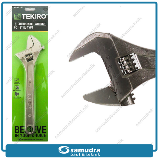 TEKIRO WR-AD1962 Kunci Bago 12" New Tipe EU / Kunci Inggris