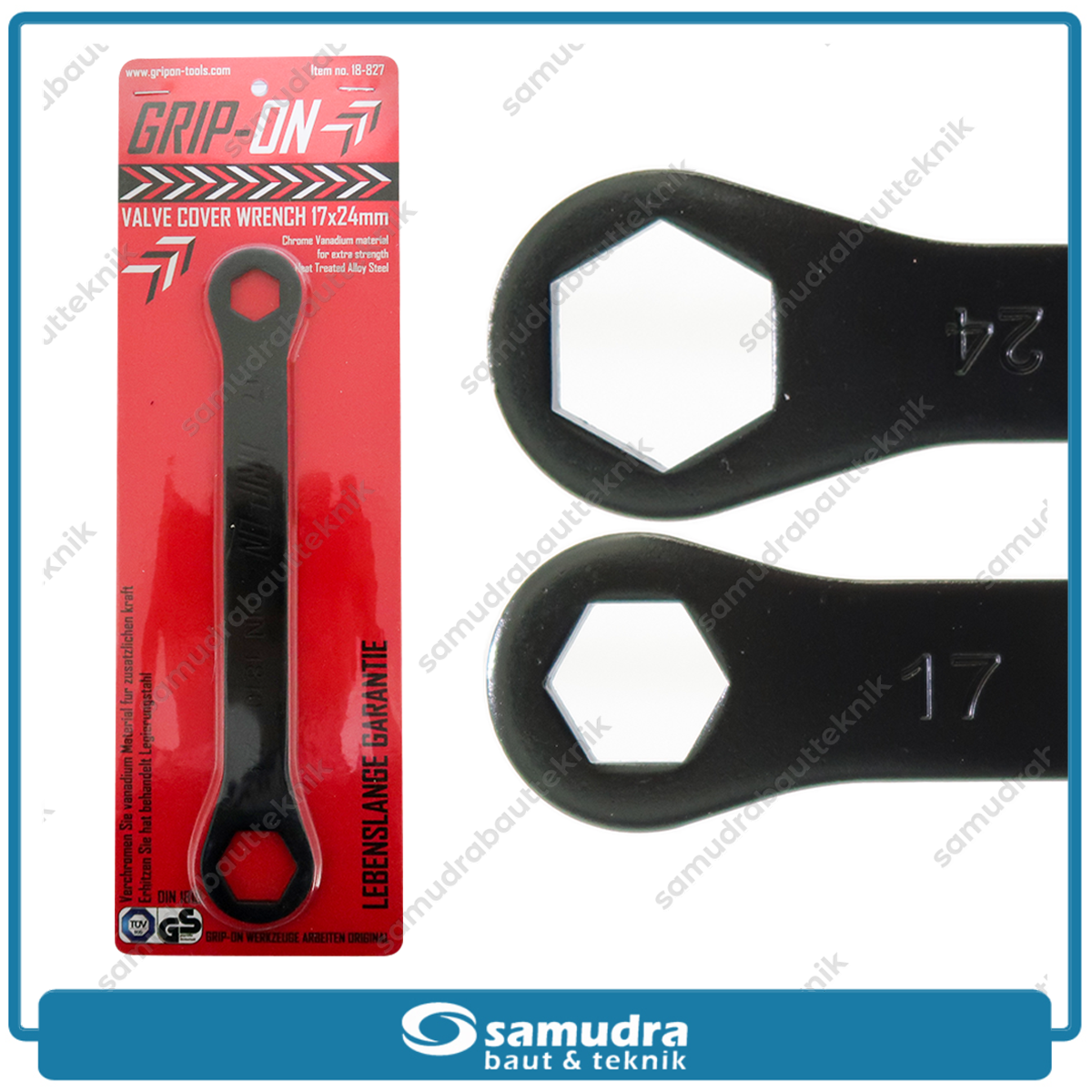 GRIPON 18-827 Kunci Tutup Klep Lurus 17-24 mm / Valve Cover Wrench