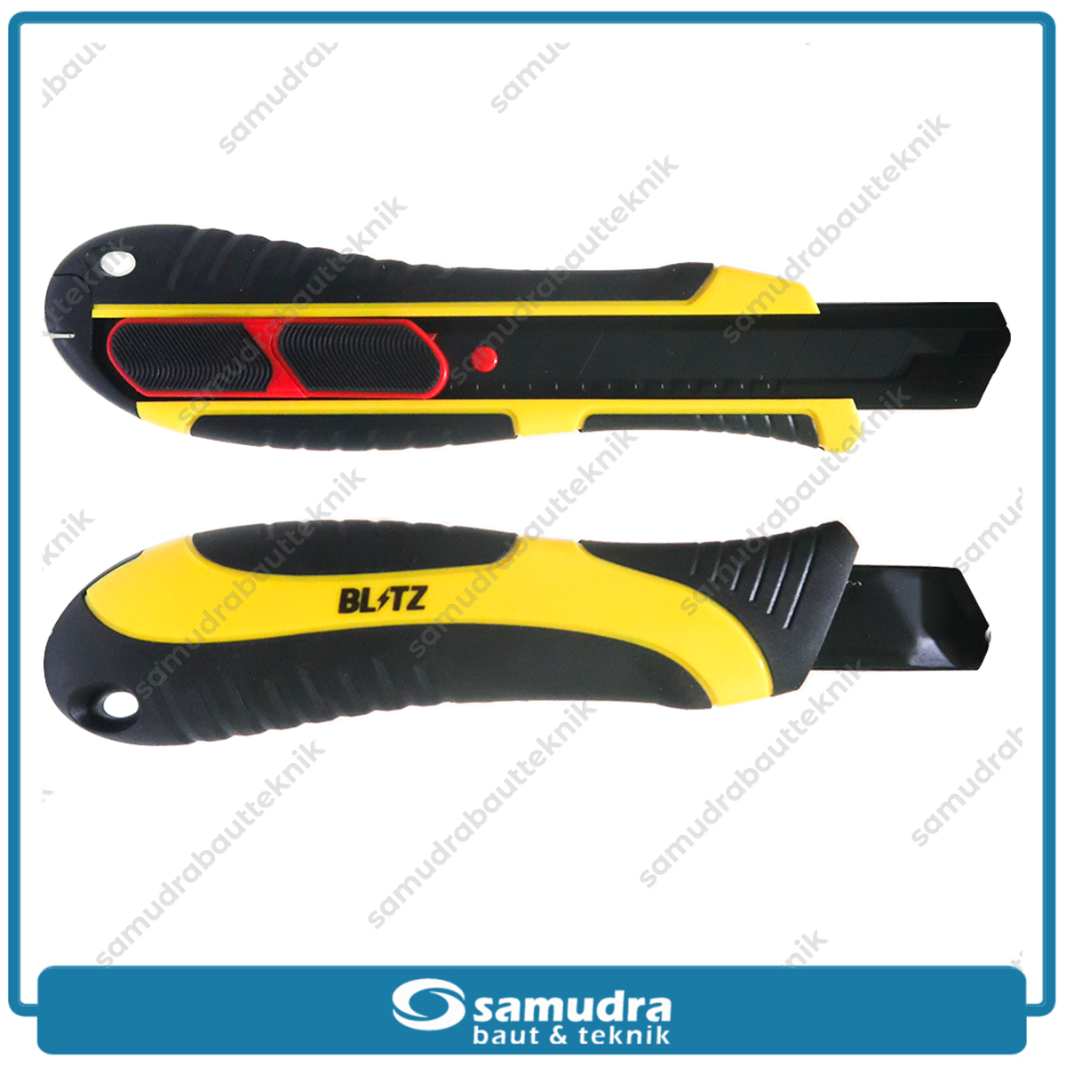 BLITZ 1PC13 Pisau Cutter Besar SK5 Autolock 18 mm Hitam