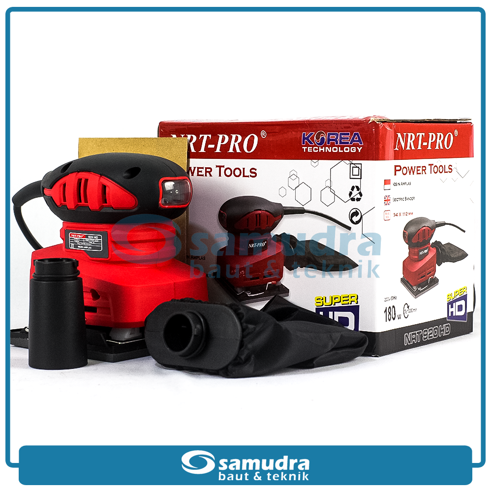 NRTPRO 920 HD Mesin Amplas Listrik Kotak (110 mm x 112 mm)