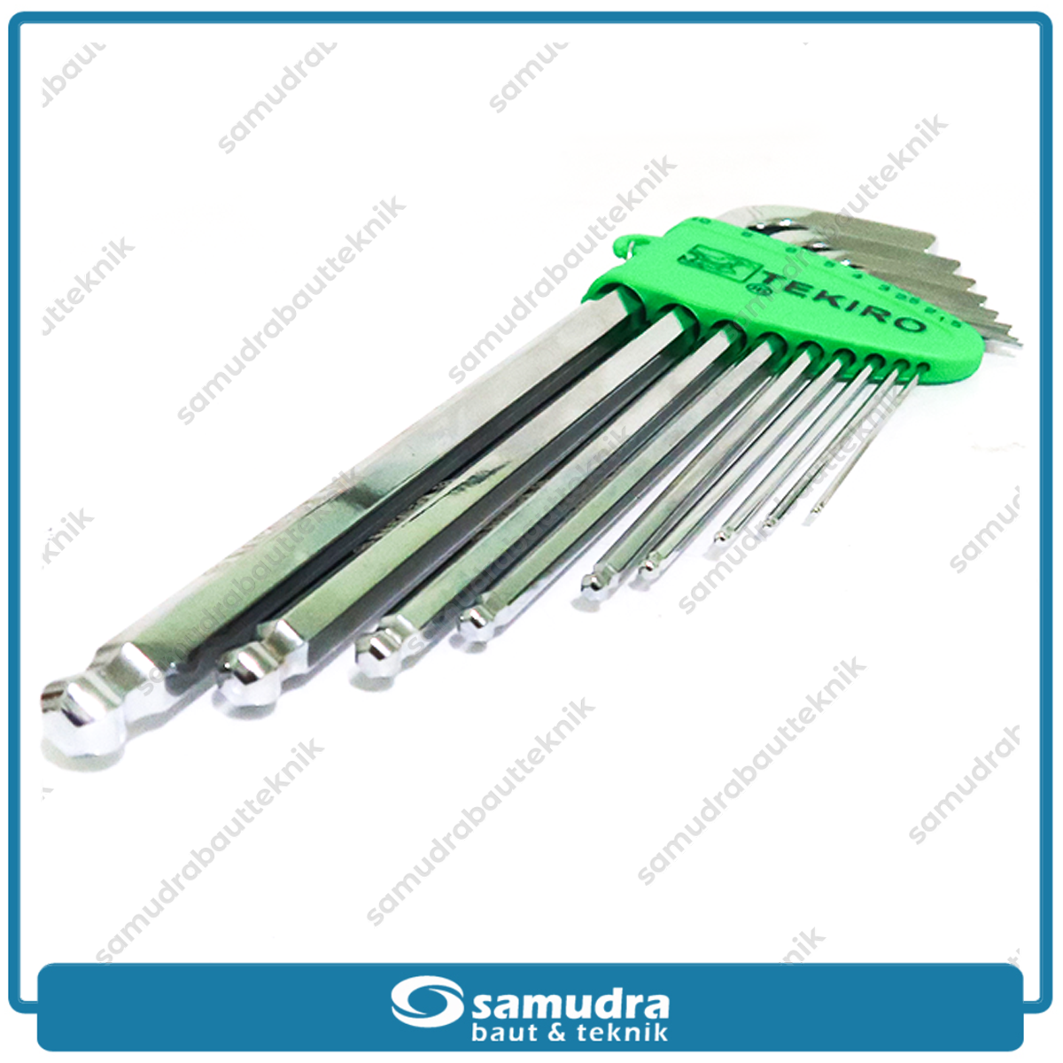 TEKIRO HK-BP1204 Kunci L Set Panjang Ballpoint 9 Pcs 1.5-10 mm