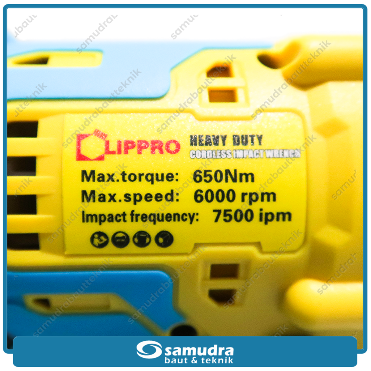 LIPPRO LCP-3650 Cordless Impact Wrench 1/2" 650 Nm Baterai 21V