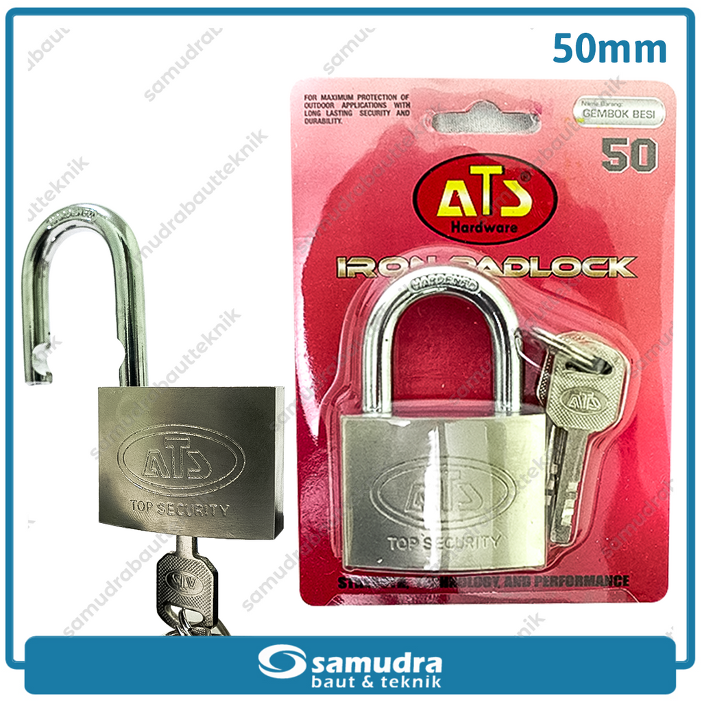 ATS Gembok 50 mm Short / Gembok Besi Leher Pendek