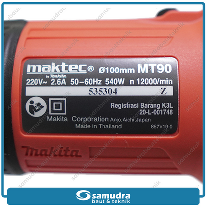 MAKTEC MT-90 Mesin Gerinda Listrik 4"