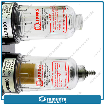 LIPPRO 9571AFC-14S Mini Air Filter Control Unit Kompresor Angin Double