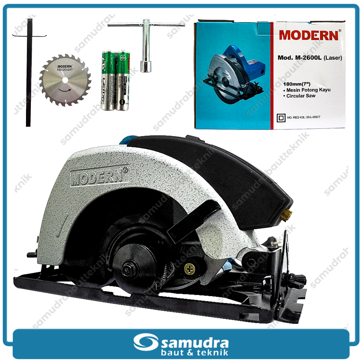 MODERN M-2600L Mesin Gergaji Sirkel Laser Listrik 7" / Circular Saw