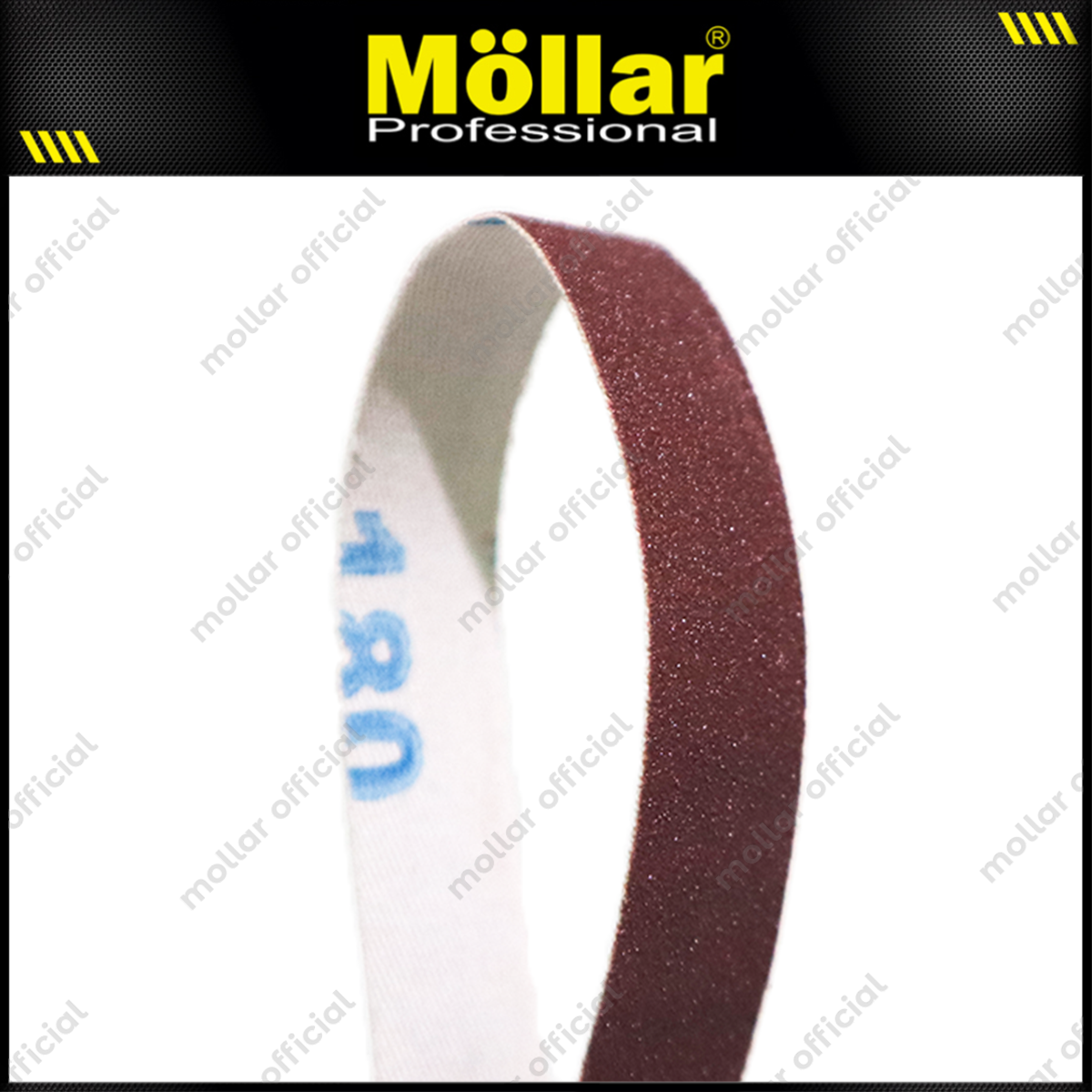 MOLLAR Mata Amplas Sabuk No 180 Adaptor Mesin Gerinda Belt Sander - 10 Pcs