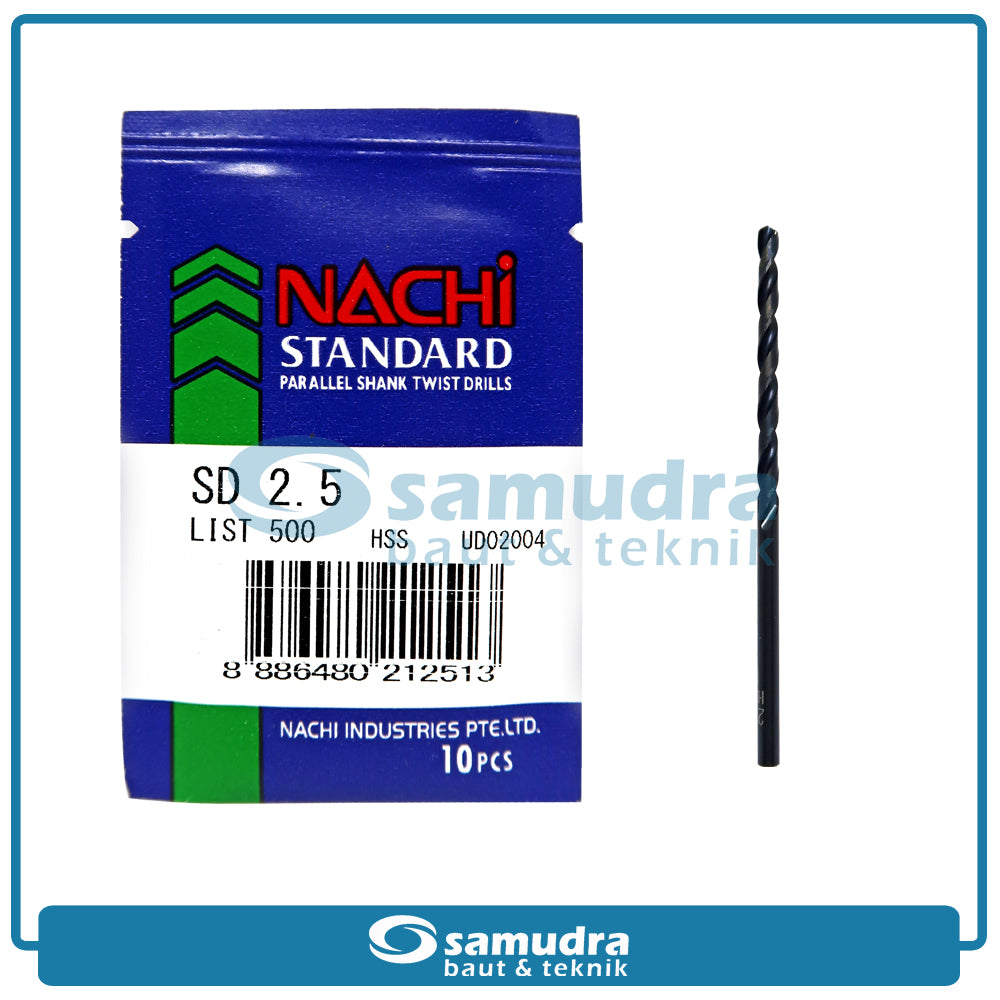 NACHI D500 Mata Bor Besi HSS 2.5 mm