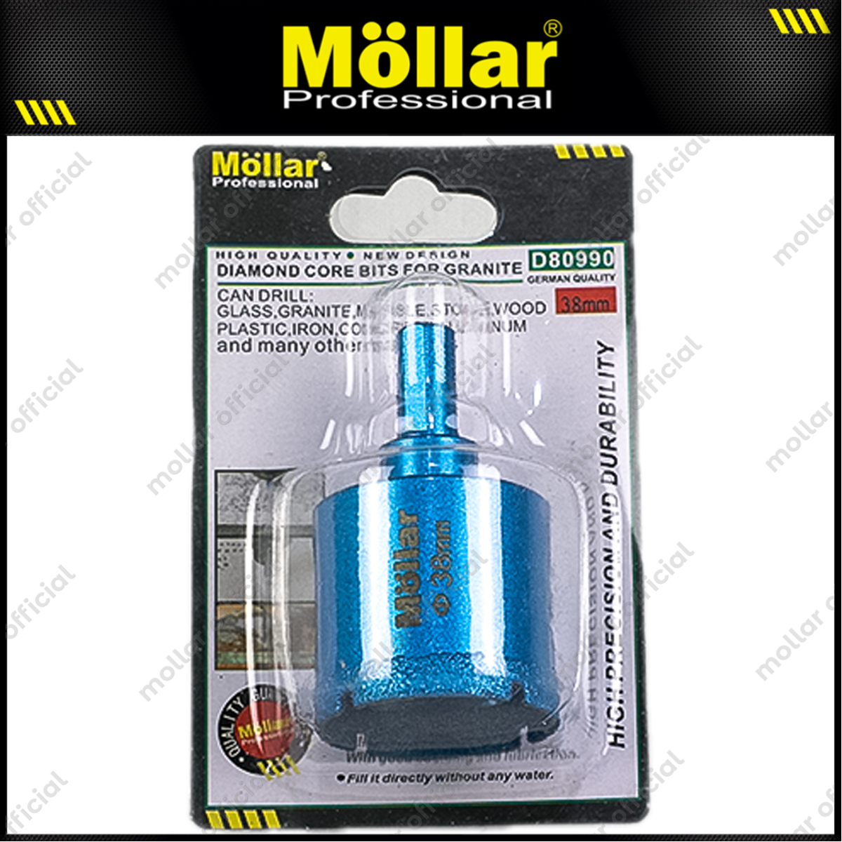 MOLLAR D80990 Mata Bor Granit 38 mm / Diamond Core Bit