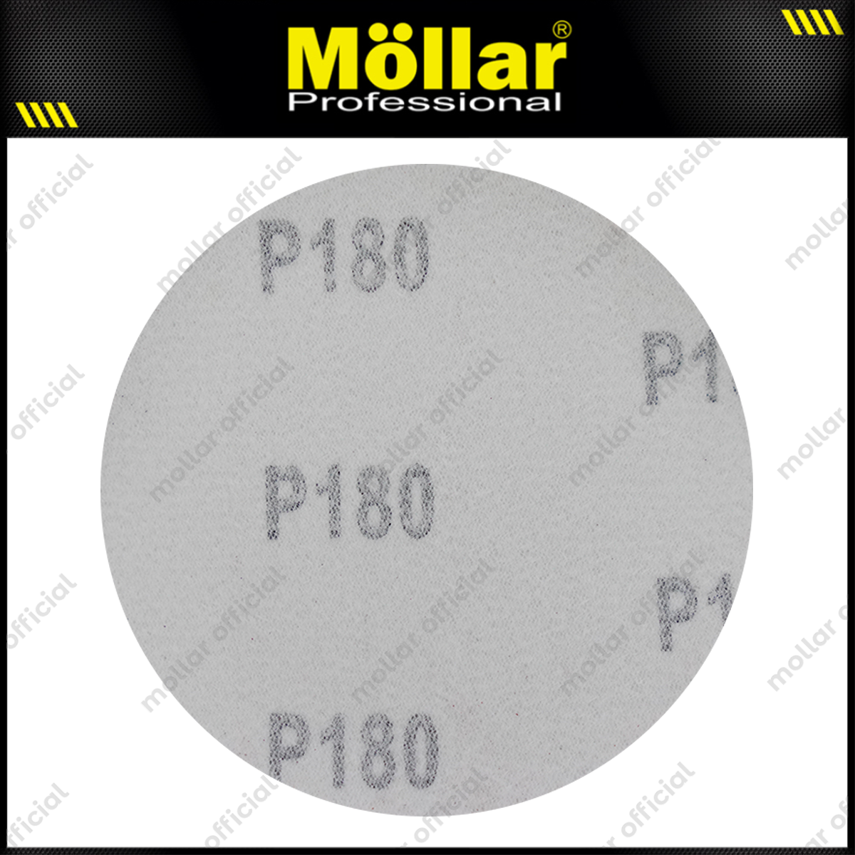 HSS Amplas Bulat No 180 Amplas Velcro Tempel Mata Gerinda 4 Inch - 100 Pcs