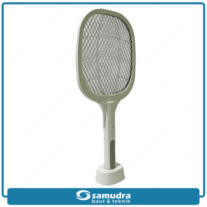 KENMASTER MOSQ-028 Raket Nyamuk KM-108 + Lampu LED UV