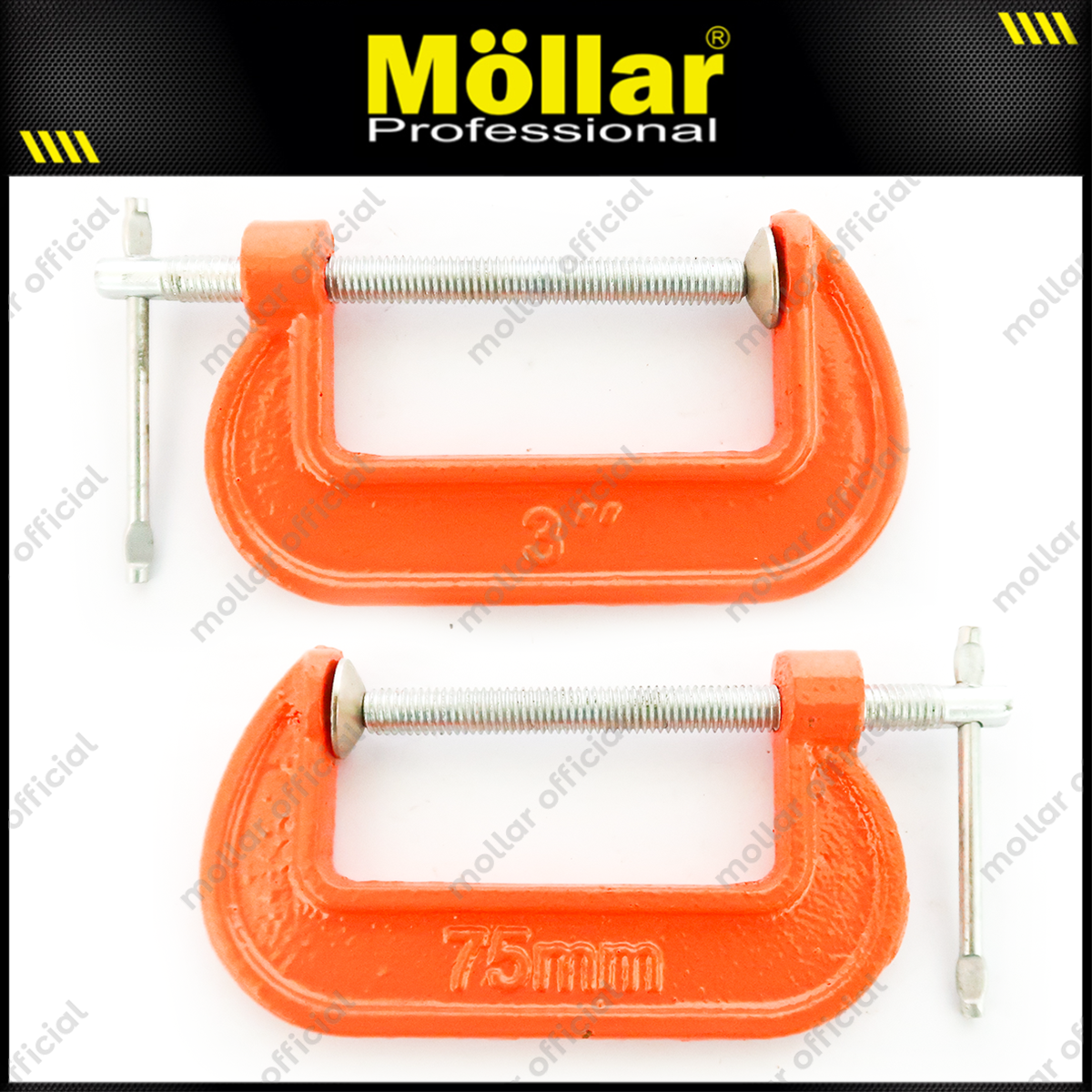 BISON D08860 Klem C Set 3 pcs