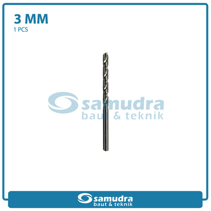 K55 K55-CHBZ-W-3 Mata Bor Besi HSS Putih 3 mm