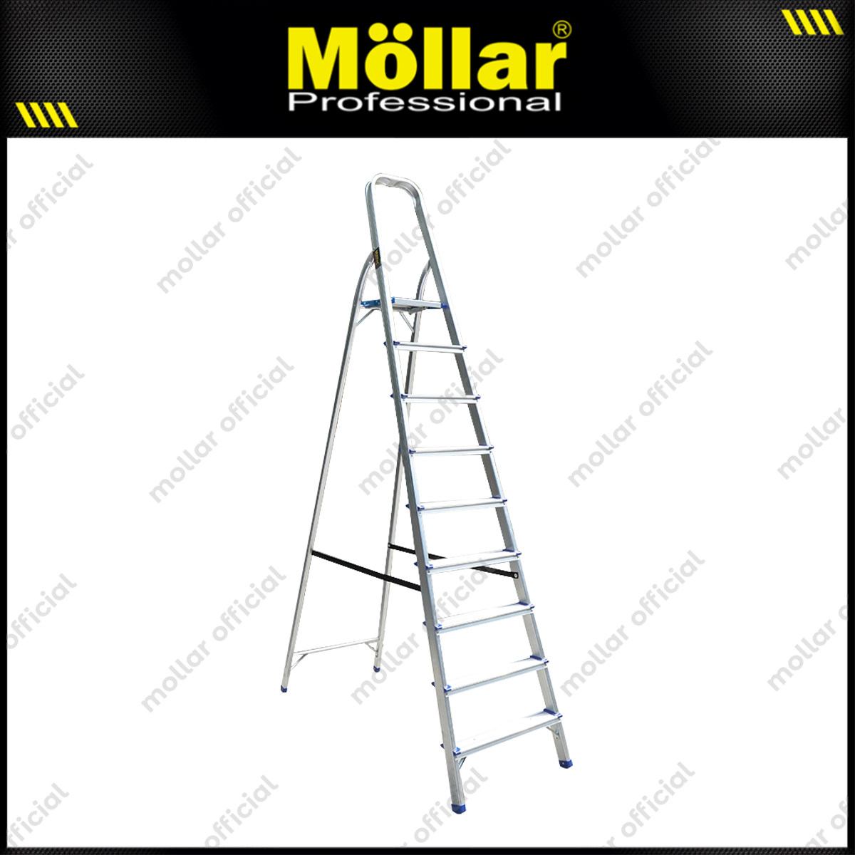 MOLLAR Tangga Rumah Aluminium 9 Step 2.4 meter