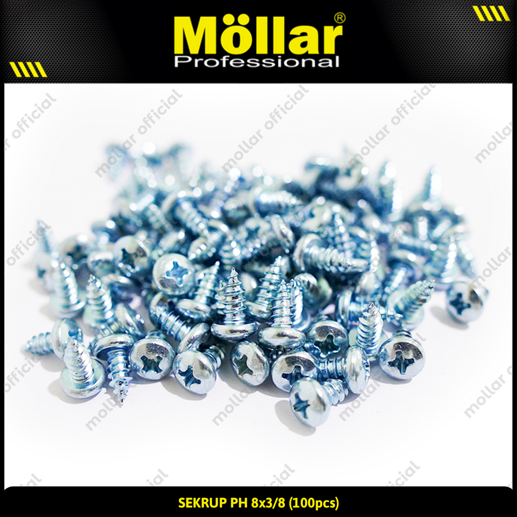 MOLLAR 93-028 Sekrup PH 8 x 3/8 - 100 pcs