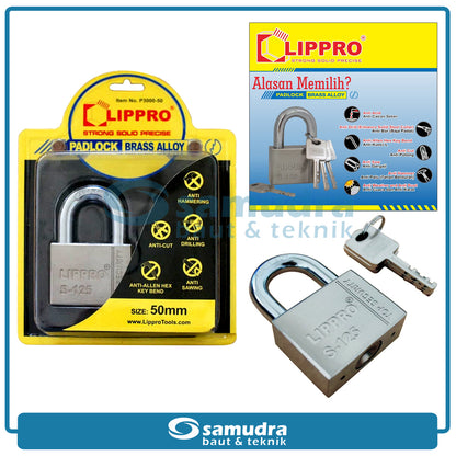 LIPPRO P3000-50 Gembok 50 mm Short / Gembok Leher Pendek