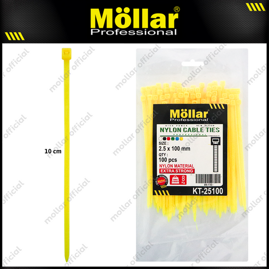 MOLLAR KT-25100 Kabel Ties 2.5x100 mm Kuning