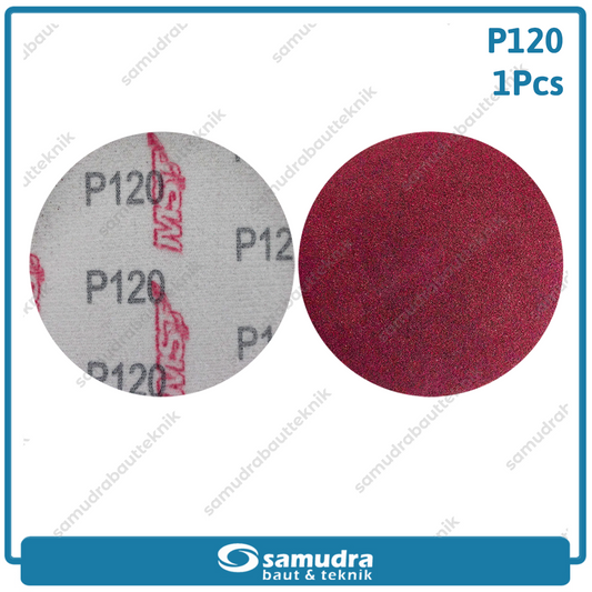 MST MST-YF-VS-412 Amplas Velcro Bulat No. 120 Mesin Gerinda 4"