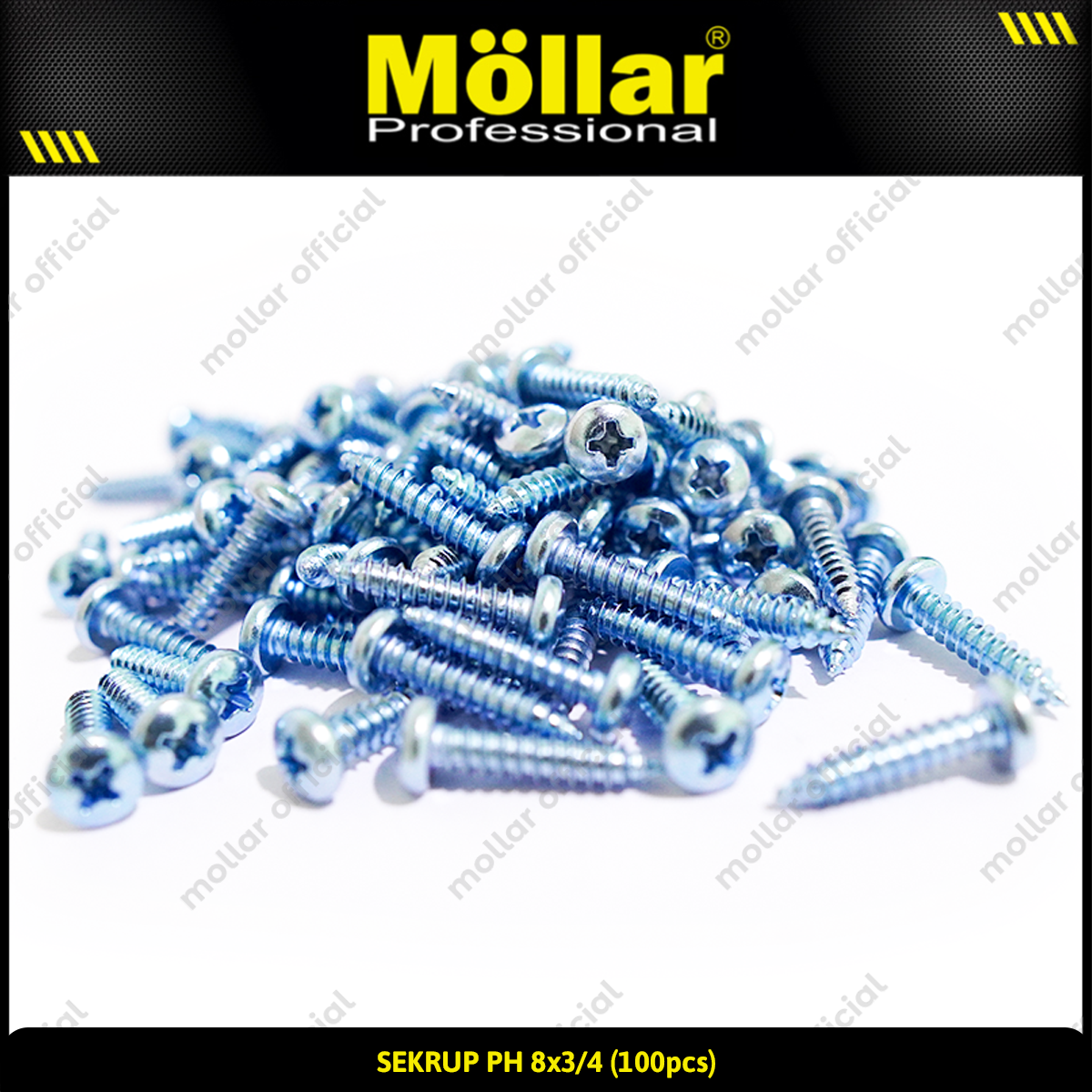 MOLLAR 93-031 Sekrup PH 8 x 3/4 - 100 pcs