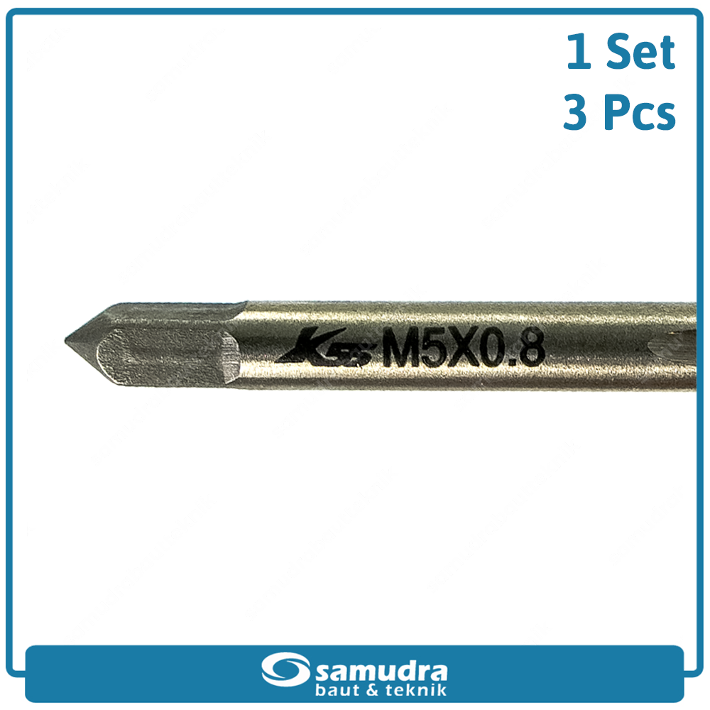 K55 K55-SW-HTS-M05 Hand Taps M5 x 0.8 Set 3 pcs