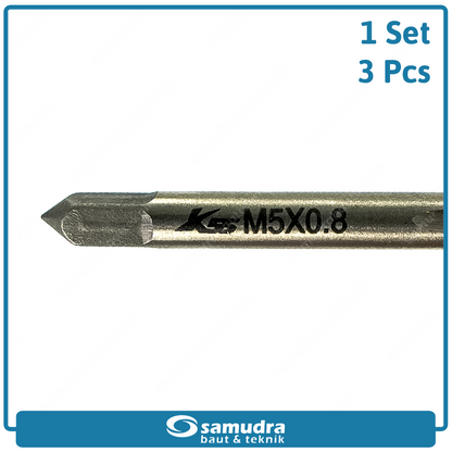 K55 K55-SW-HTS-M05 Hand Taps M5 x 0.8 Set 3 pcs