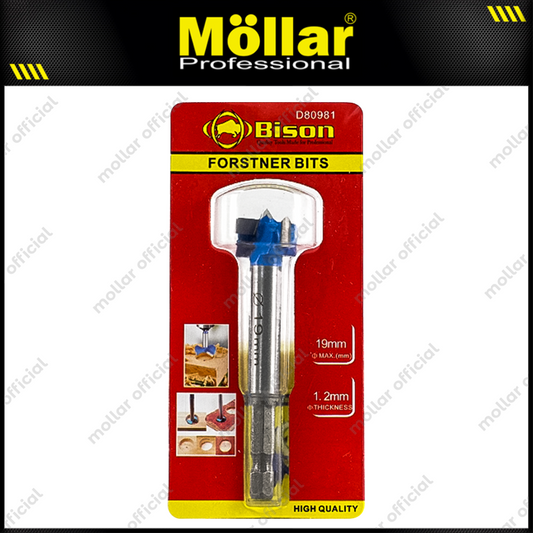 BISON D80981 Mata Bor Kayu Engsel Sendok 19 mm / Forstner Bit