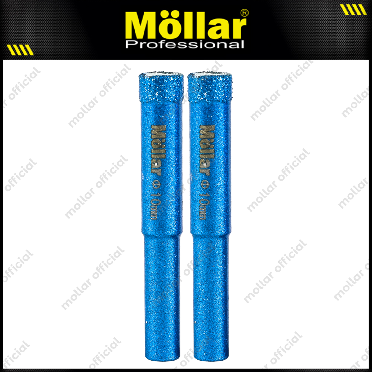 MOLLAR D80990 Mata Bor Granit 10 mm Set 2 pcs / Diamond Core Bit