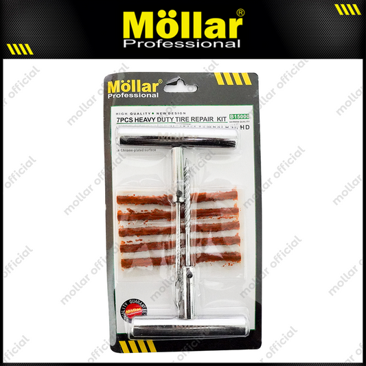 MOLLAR B15000 Alat Tambal Ban Tubles Set Gagang Besi