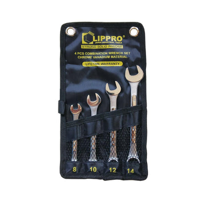 LIPPRO 610C-4P Kunci Ring Pas Set 4 pcs (8-14 mm)