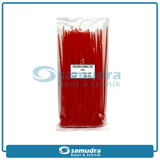 JP Kabel Ties Merah 2.5 x 150 mm - 100 pcs