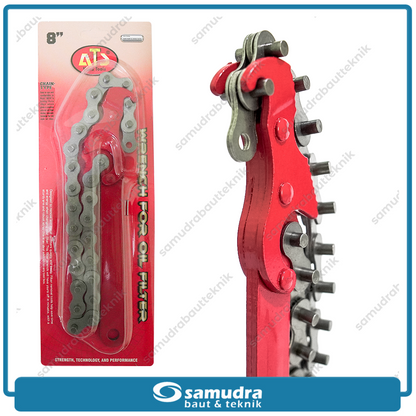 ATS Kunci Filter Oli Rantai 8"