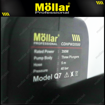 MOLLAR Q7 CD-HPW20500 Mesin Jet Cleaner Cordless Baterai 20V