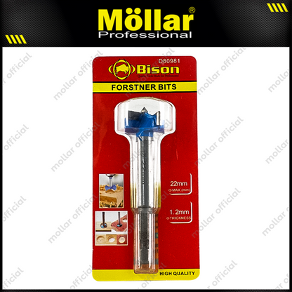 BISON D80981 Mata Bor Kayu Engsel Sendok 22 mm / Forstner Bit