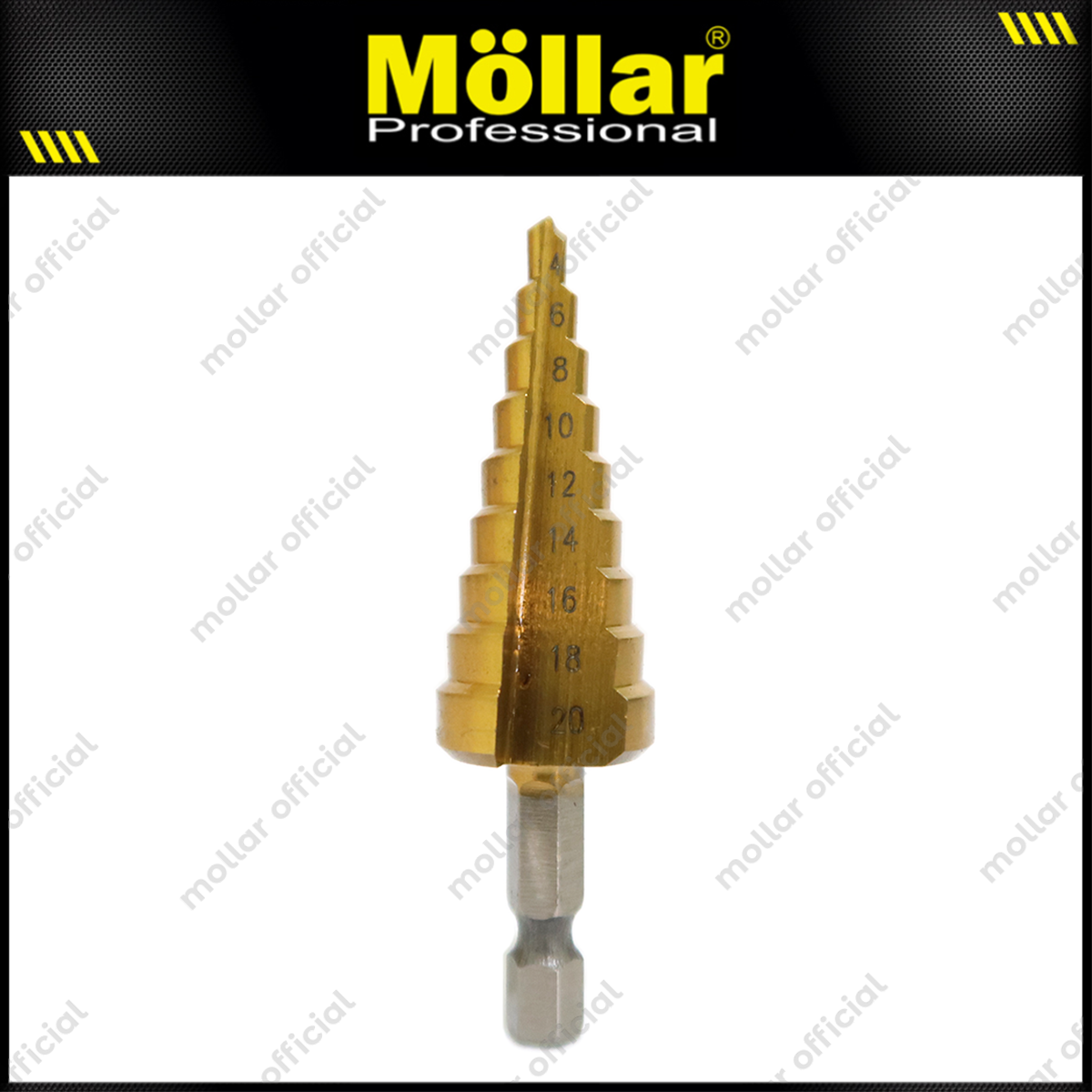 BISON D60702 Mata Bor Pagoda 4-20 mm