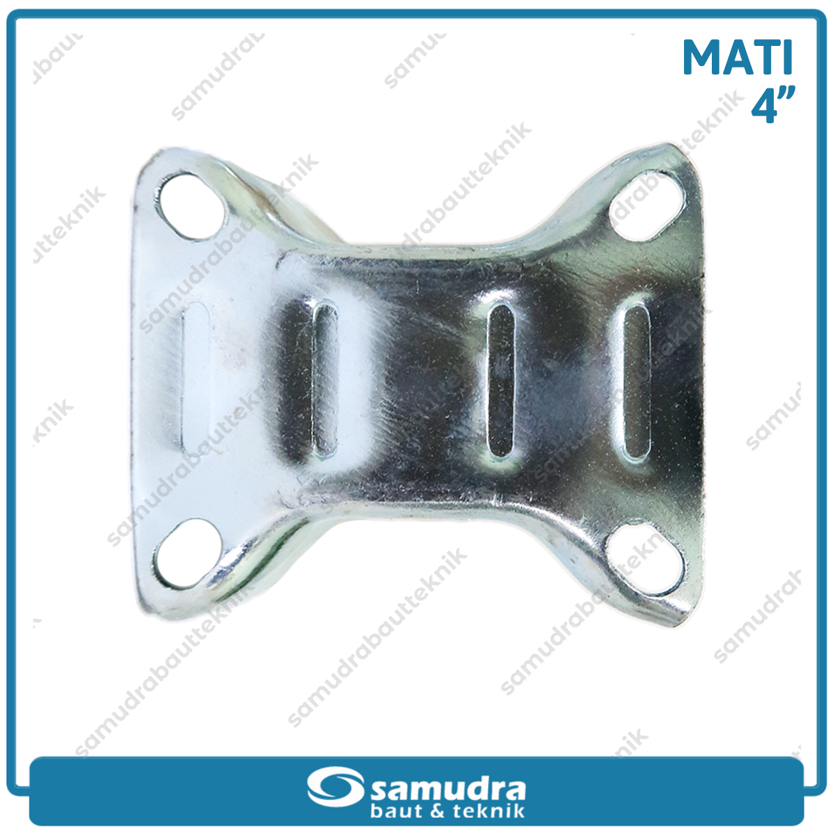 XANDER RODA-197 Roda Karet Hitam Mati 4" - Satuan