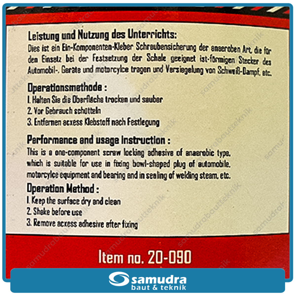 GRIPON 74-200 Lem Baut / Thread Locker