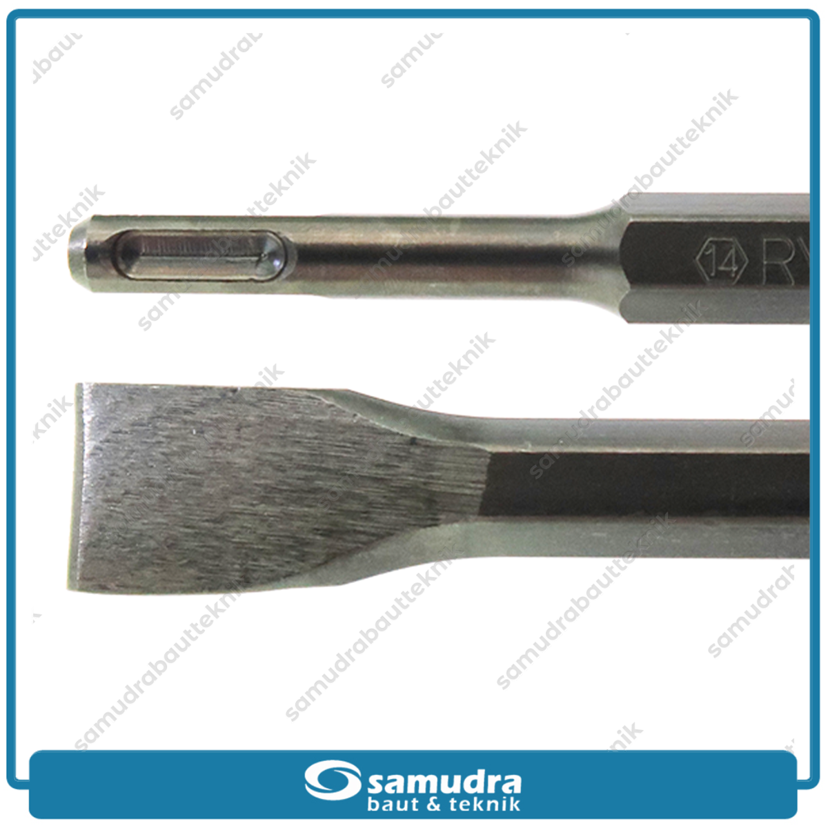 RYU AC-CH026 Mata Bor Bobok Flat Chisel SDS Plus 22 x 14 x 280 mm