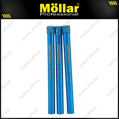 MOLLAR D80990 Mata Bor Granit 6 mm Set 3 pcs / Diamond Core Bit