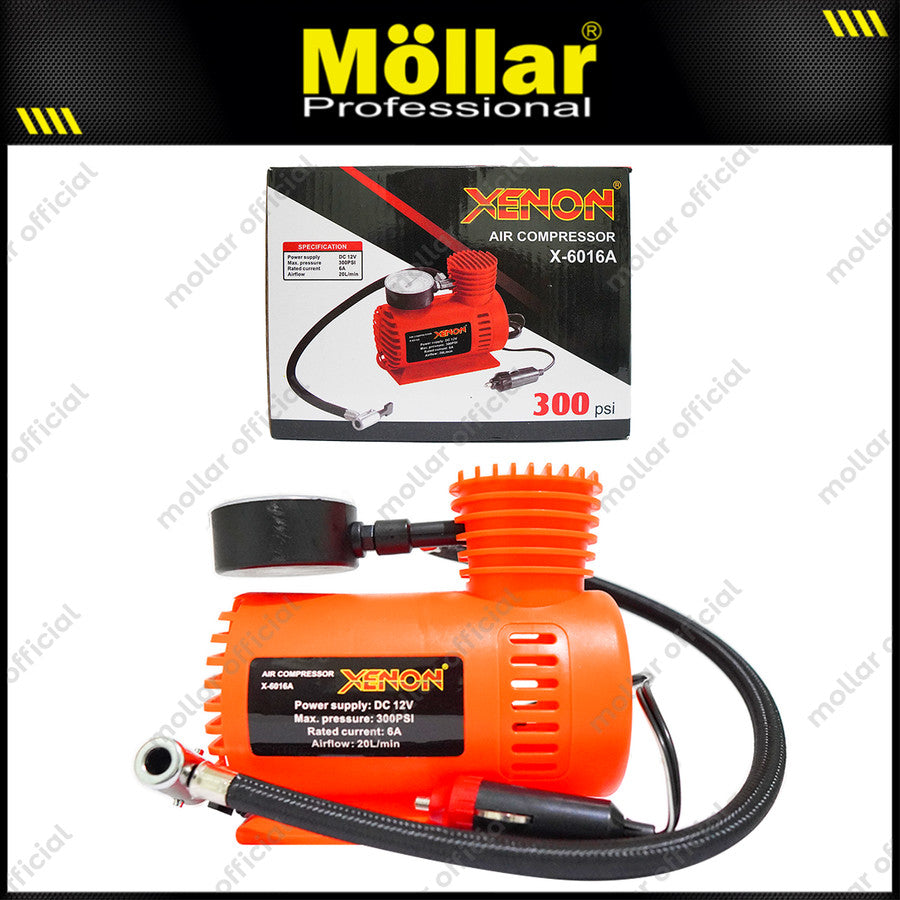 XENON X-6016A Kompresor Pompa Angin Mini - DC 12V Mini Air Compressor