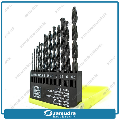 KENMASTER MATA-057 Mata Bor Besi Set 13 pcs (1.5-6.5 mm)