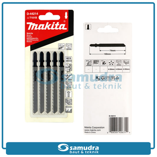 MAKITA D-44214 Mata Jigsaw T101B Set 5 pcs / Jig Saw Blade Wood Finish