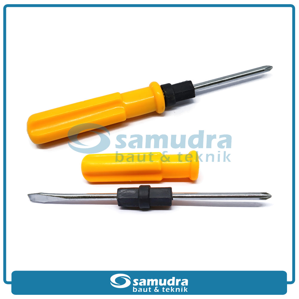 KTP SD-K460 Obeng 2 Way Gagang Plastik 4"