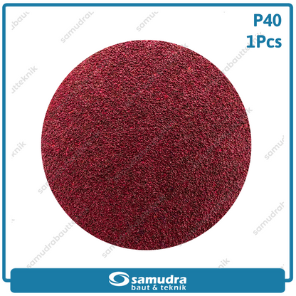 MST MST-YF-VS-404 Amplas Velcro Bulat No. 40 Mesin Gerinda 4"