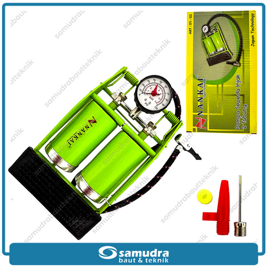 NANKAI 171-02 Pompa Sepeda Injak 2 Tabung