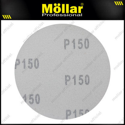 HSS Amplas Bulat No 150 Amplas Velcro Tempel Mata Gerinda 4 Inch - 50 Pcs