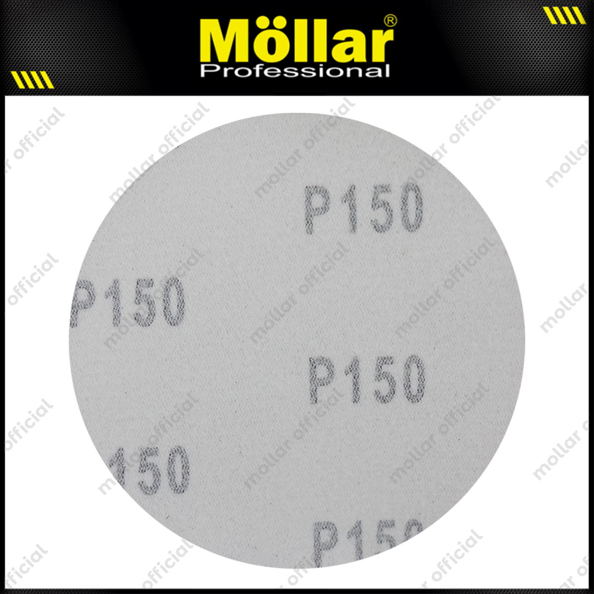 HSS Amplas Bulat No 150 Amplas Velcro Tempel Mata Gerinda 4 Inch - 100 Pcs